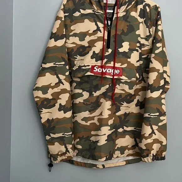Brooklyn Cloth Savage Camouflage Pullover Hooded Jacket Medium - Picture 1 of 8